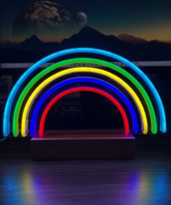 Đèn Trang Trí Led Neon Để Bàn Mẫu Cầu Vồng