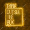 Đèn Trang Trí Led Neon Chữ ” Think Outsite the box”