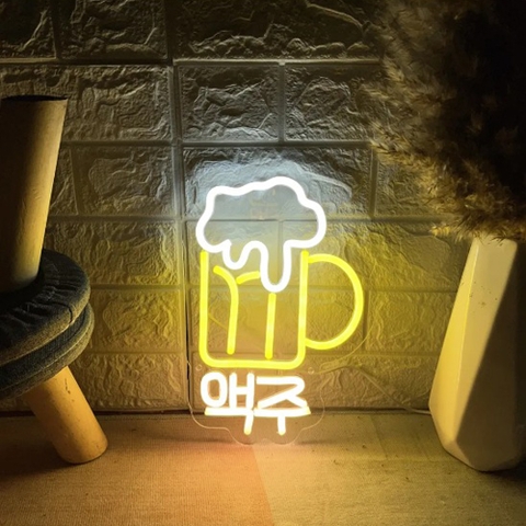 Đèn led neon trang trí quán beer